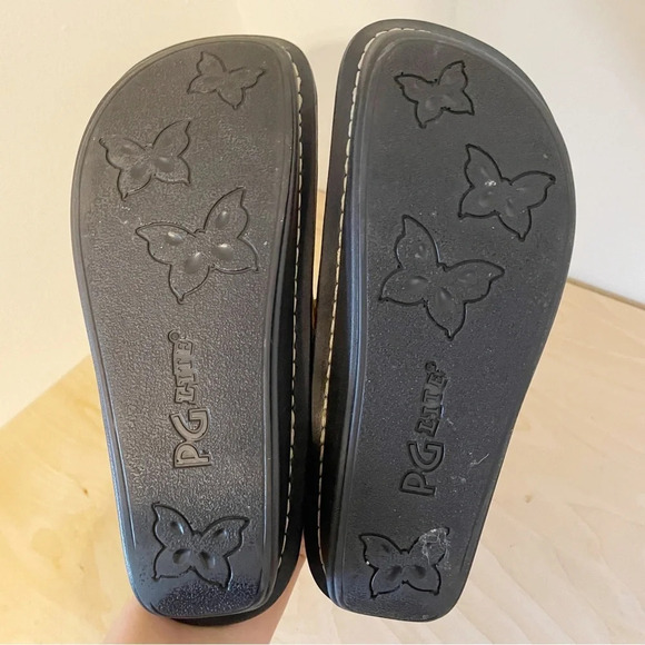 Alegria Light metallic gold leather slip-on Clogs Mule Sz 38 - Picture 10 of 10